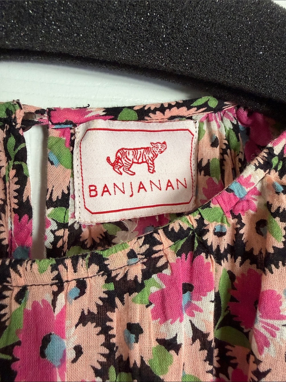 Banjanan Pink Floral Ruffle Sleeve Blouse